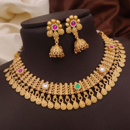 Gold Plated Choker Set For Women