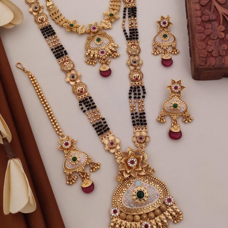 Gold Plated Mangalsutra Combo Set For Women