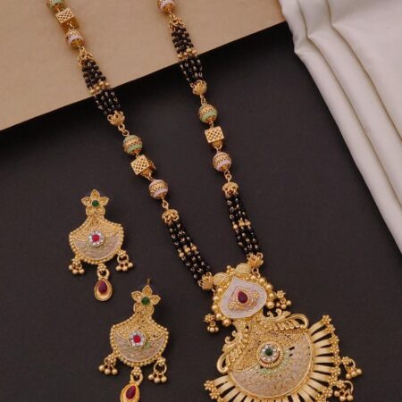 Gold Plated Mangalsutra Combo Set For Women