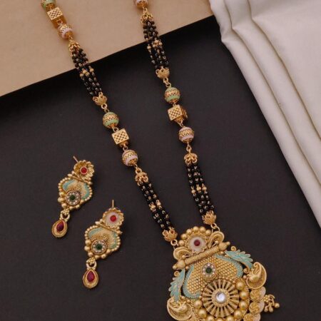 Gold Plated Mangalsutra Combo Set For Women