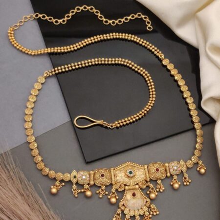 Antique Gold plated Kamarband | High Gold Look Waist Chain