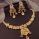 Classic Brass High Gold Plated Necklace Set
