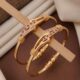 Glam Up Gold Finish Bangles