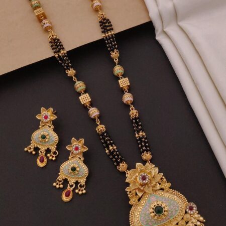 Gold Plated Mangalsutra Combo Set For Women