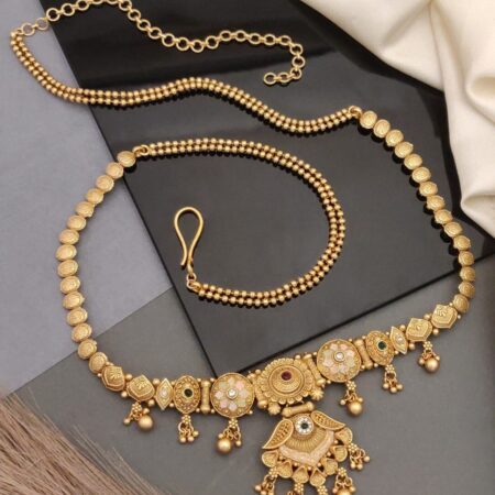 Antique Gold plated Kamarband | High Gold Look Waist Chain