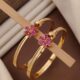 Glam Up Gold Finish Bangles
