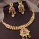 Classic Brass High Gold Plated Necklace Set