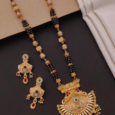 Gold Plated Mangalsutra Combo Set For Women