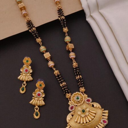 Gold Plated Mangalsutra Combo Set For Women