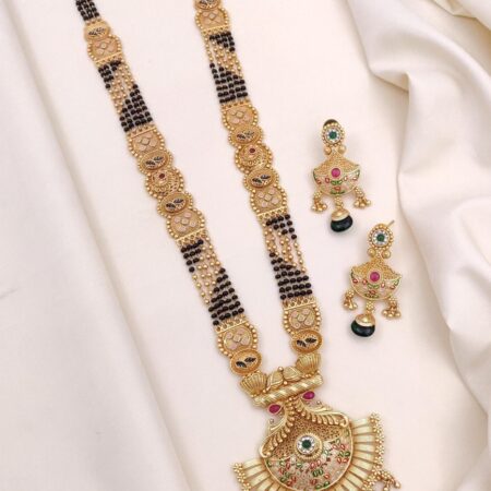 Gold Plated Mangalsutra Combo Set For Women