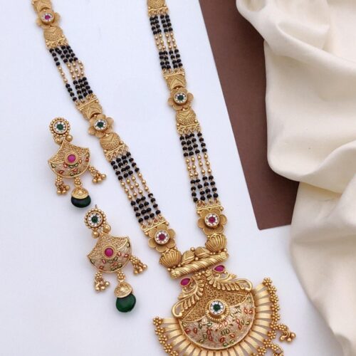 Gold Plated Mangalsutra Combo Set For Women