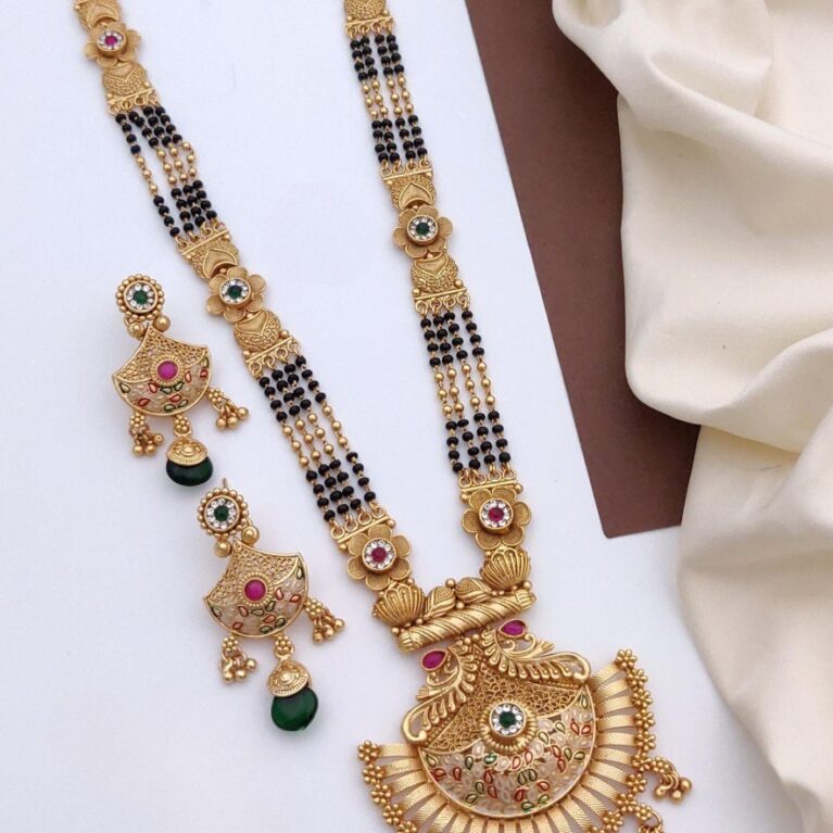 Gold Plated Mangalsutra Combo Set For Women